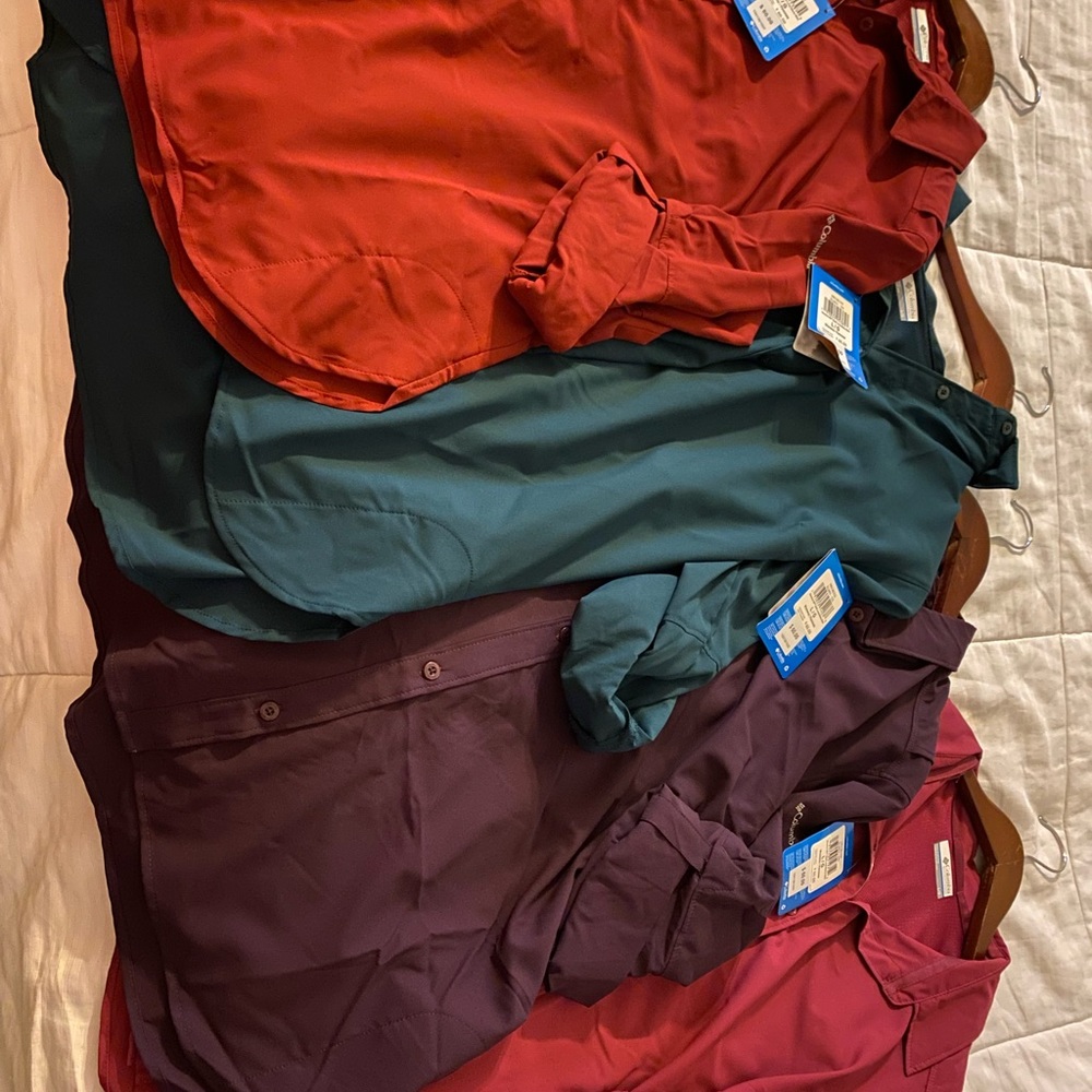 Columbia brand new long sleeve each sold separately dress up or down